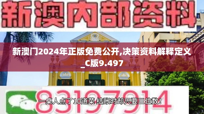 新澳门2024年正版免费公开,决策资料解释定义_C版9.497