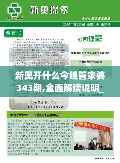 新奥开什么今晚管家婆343期,全面解读说明_W4.330
