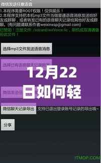 微信游戏实时语音功能轻松开启指南(12月22日版)