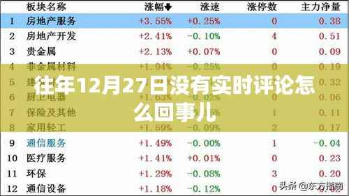 往年12月27日无实时评论原因解析